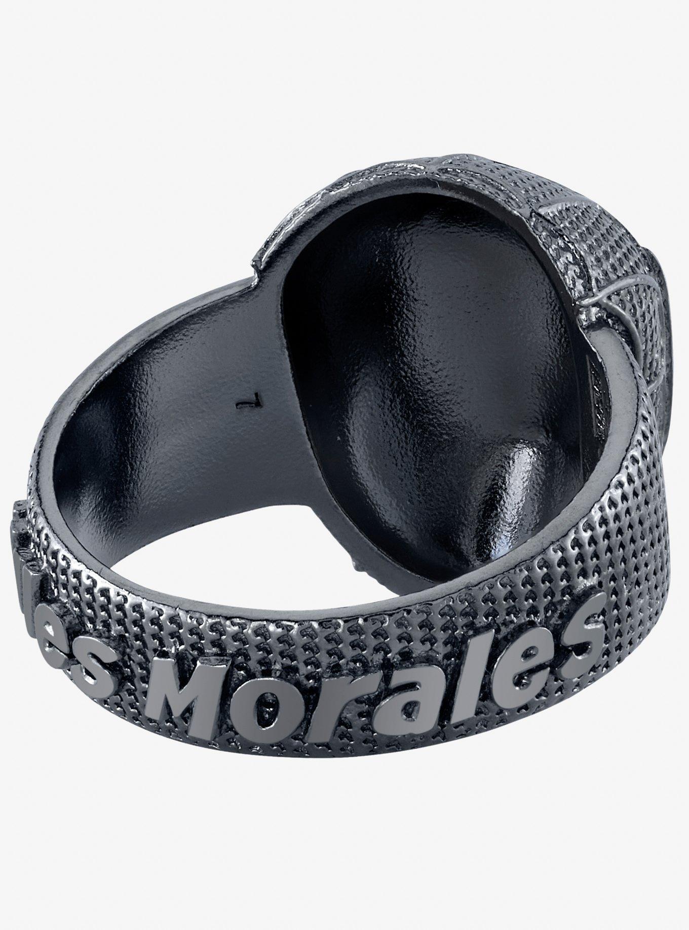 Marvel X Rocklove Spider-Man Miles Morales Mask Ring, SILVER, alternate