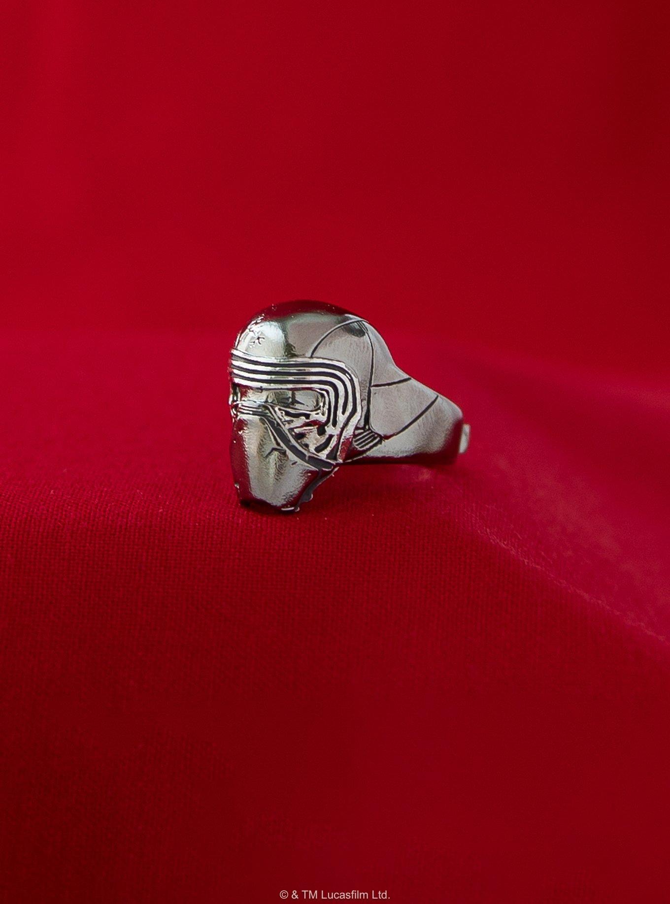 Star Wars X Rocklove Kylo Ren Helmet Ring, SILVER, alternate - view 4
