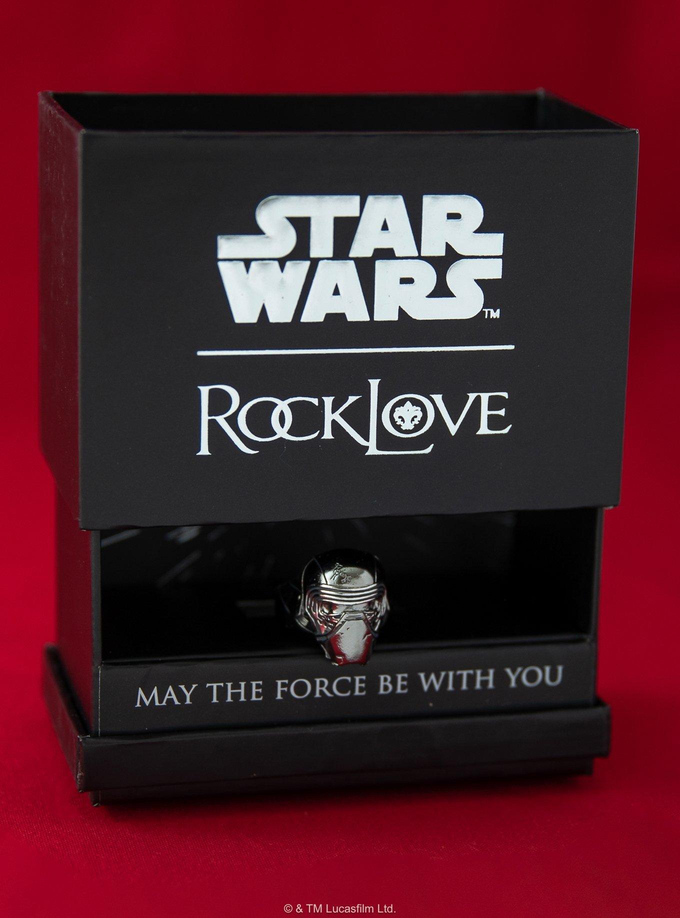 Star Wars X Rocklove Kylo Ren Helmet Ring, SILVER, alternate - view 5