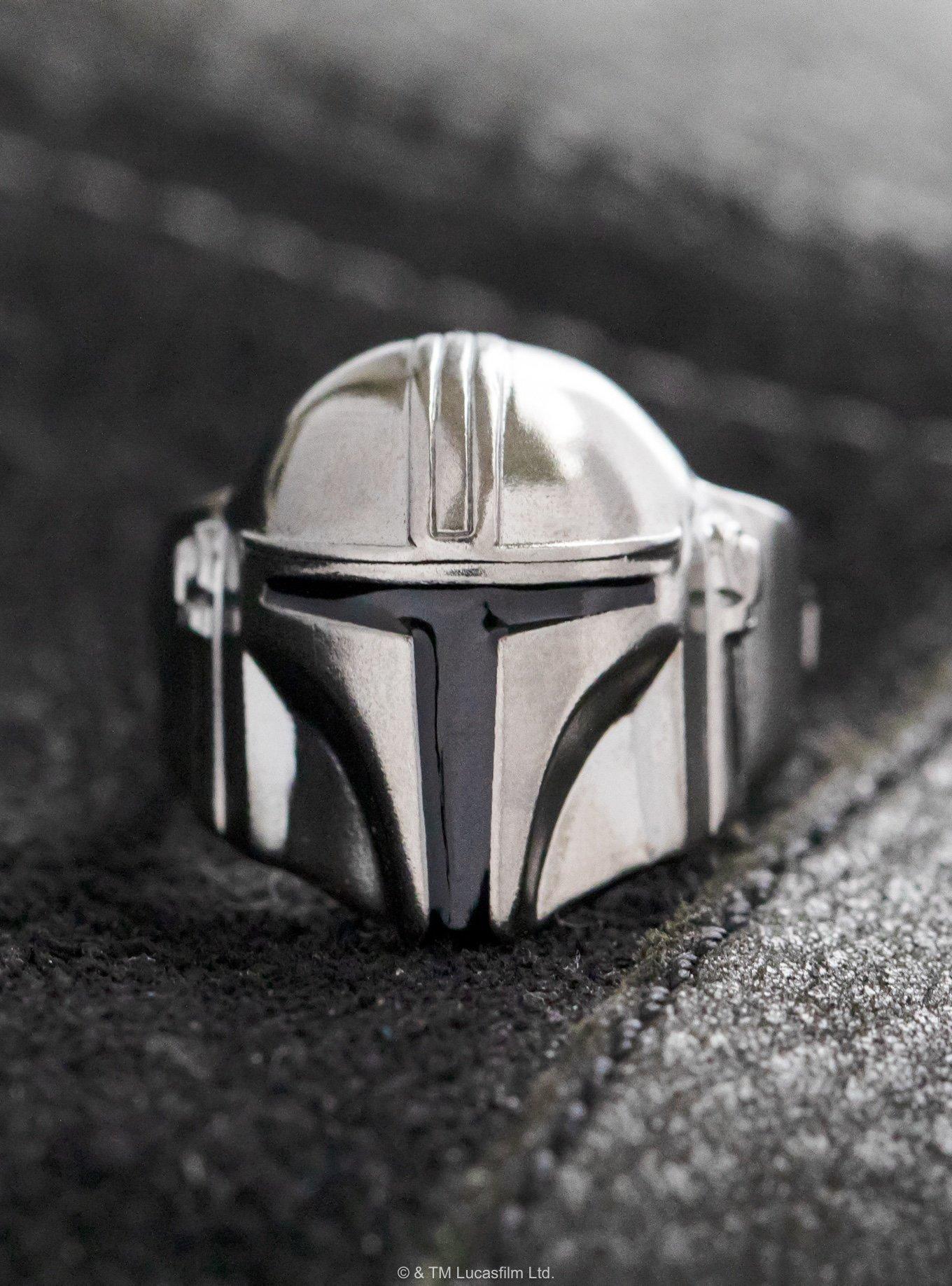 Star Wars X Rocklove Mandalorian Helmet Ring, SILVER, alternate - view 4