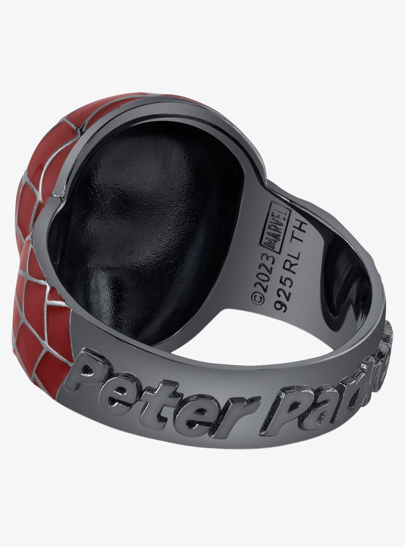 Marvel X Rocklove Spider-Man Peter Parker Mask Ring