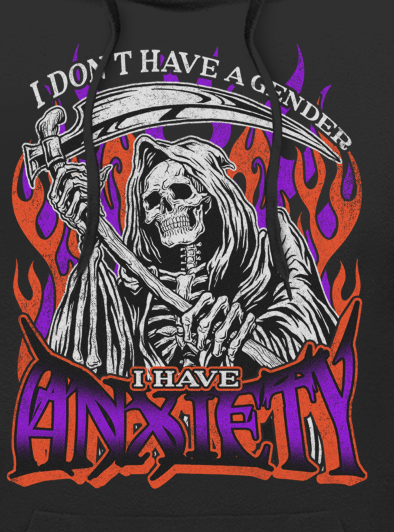 I Don't Have A Gender I Have Anxiety Hoodie Hot Topic Exclusive, , hi-res