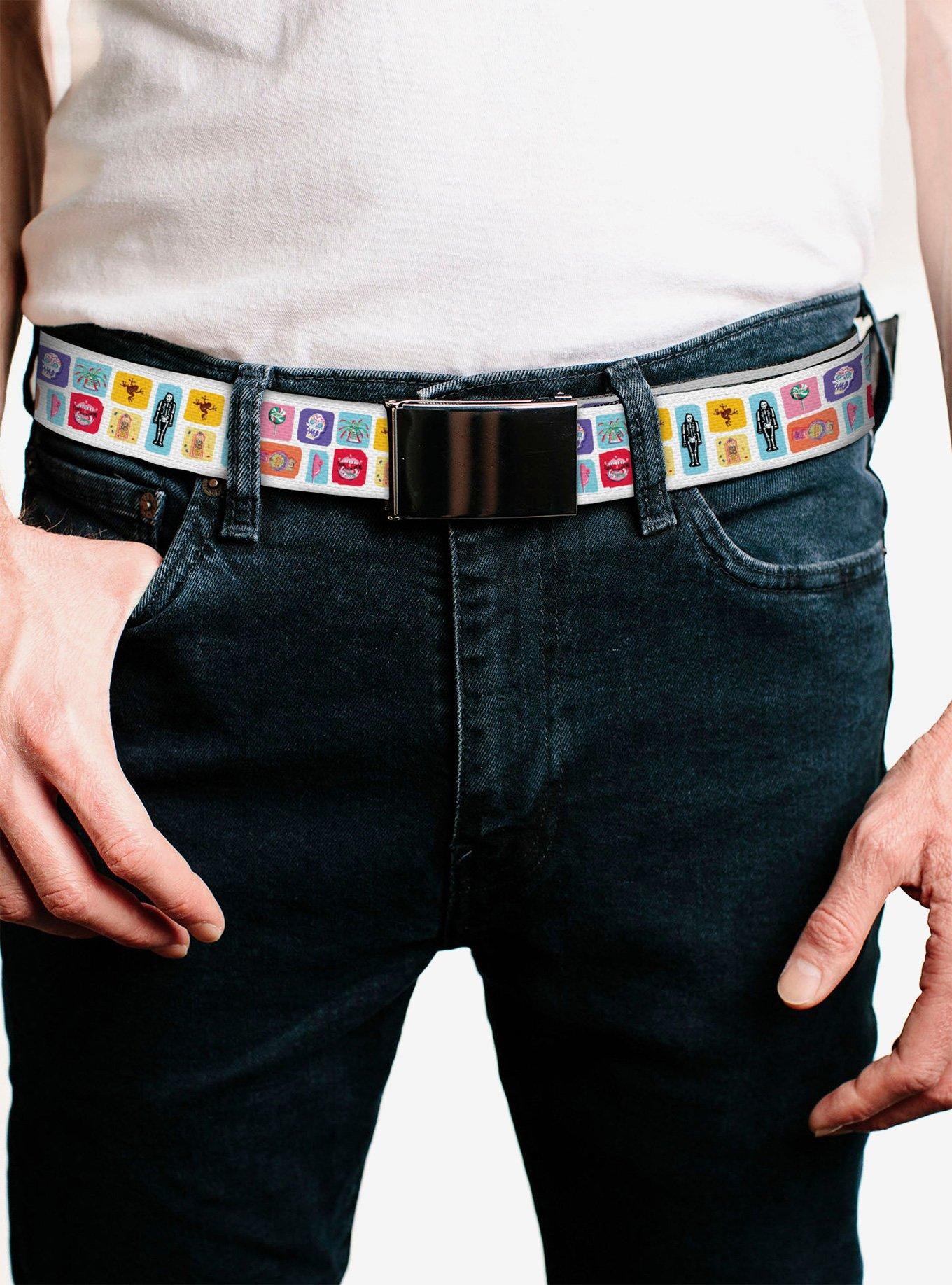 Harry Potter Honeydukes Icons Collage Multi Clamp Buckle Belt