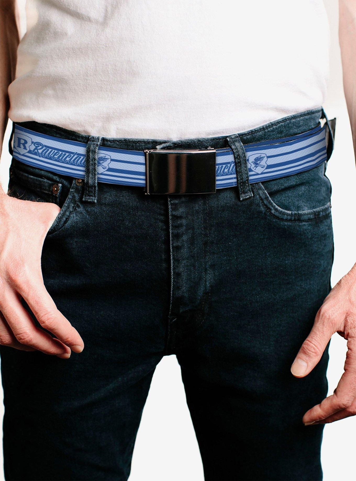 Harry Potter Ravenclaw House Champion Icons Stripe Clamp Buckle Belt