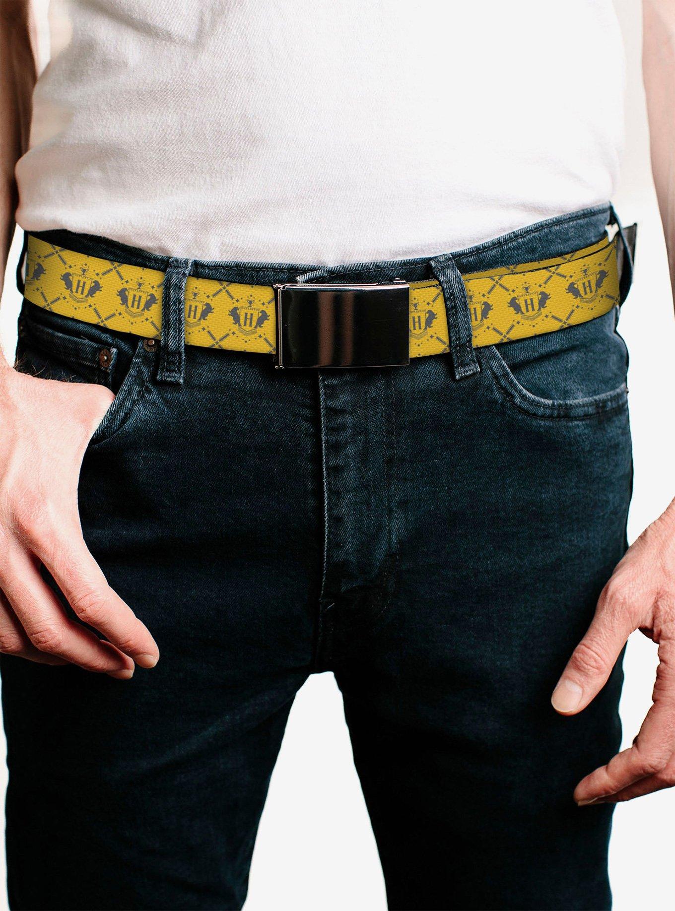 Harry Potter Hufflepuff House Pride Banner Clamp Buckle Belt, , hi-res