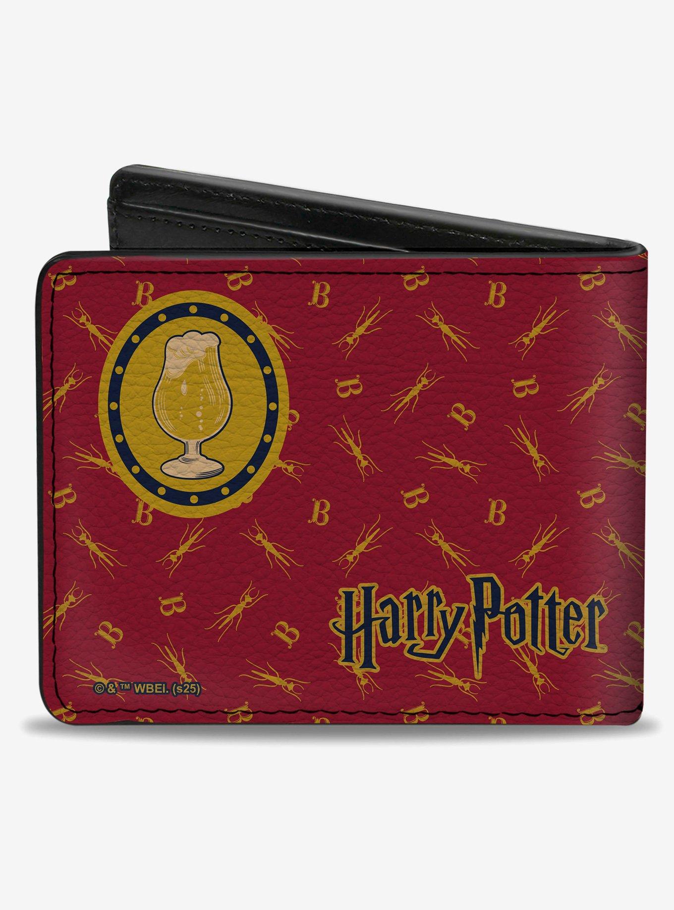 Harry Potter Butterbeer Sign and Icons Collage Blue Bifold Wallet, , hi-res