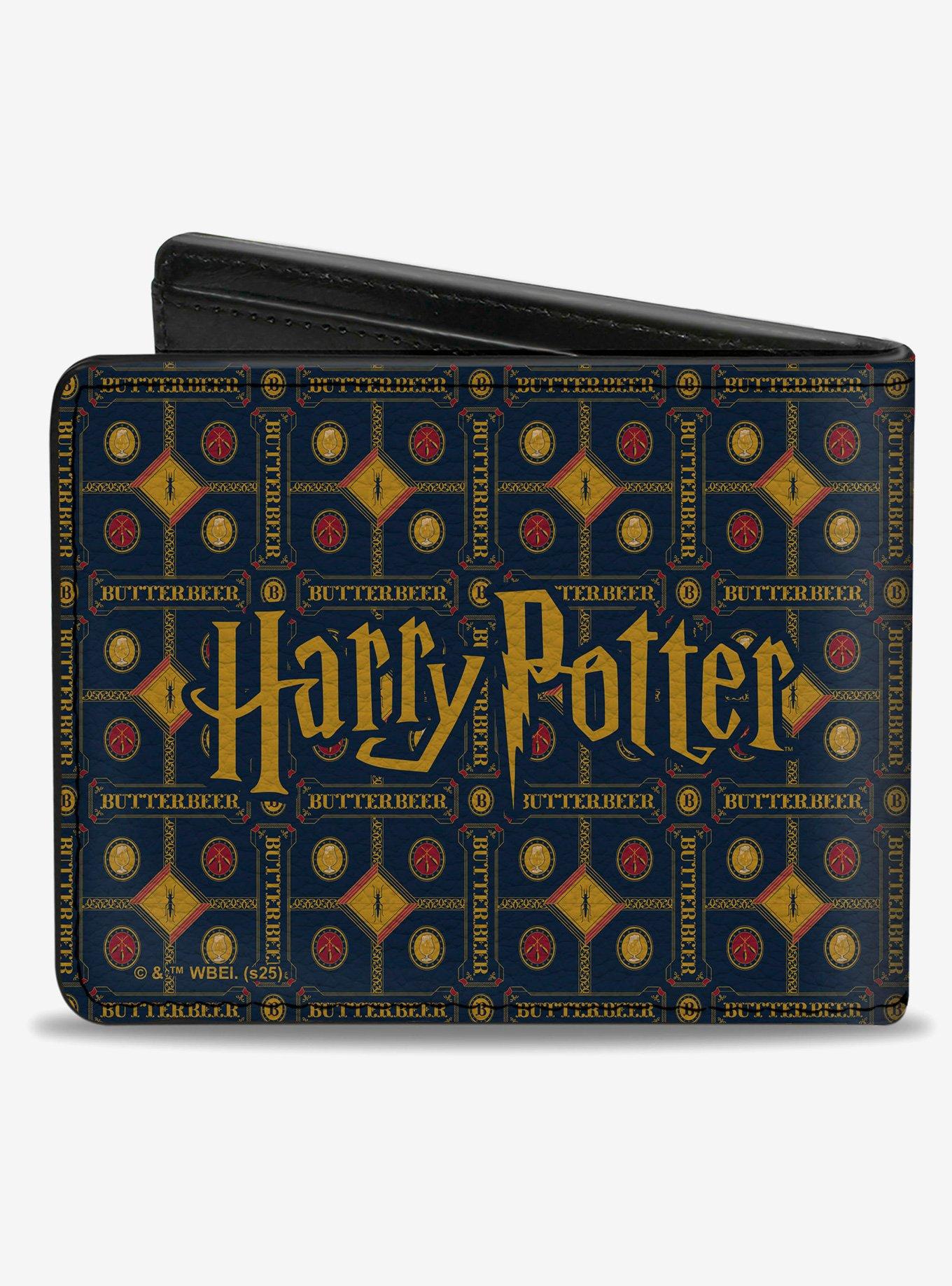 Harry Potter Butterbeer Logo and Pattern Bifold Wallet