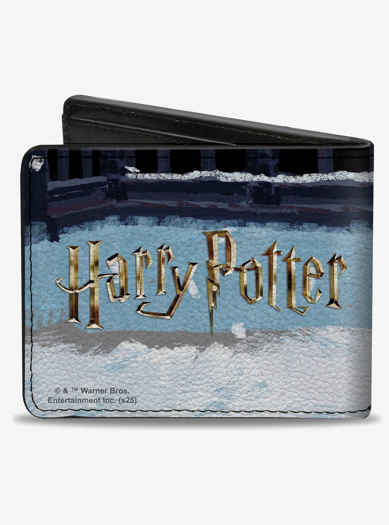 Harry Potter and Hedwig Impressionist Snow Scene Bifold Wallet, , hi-res