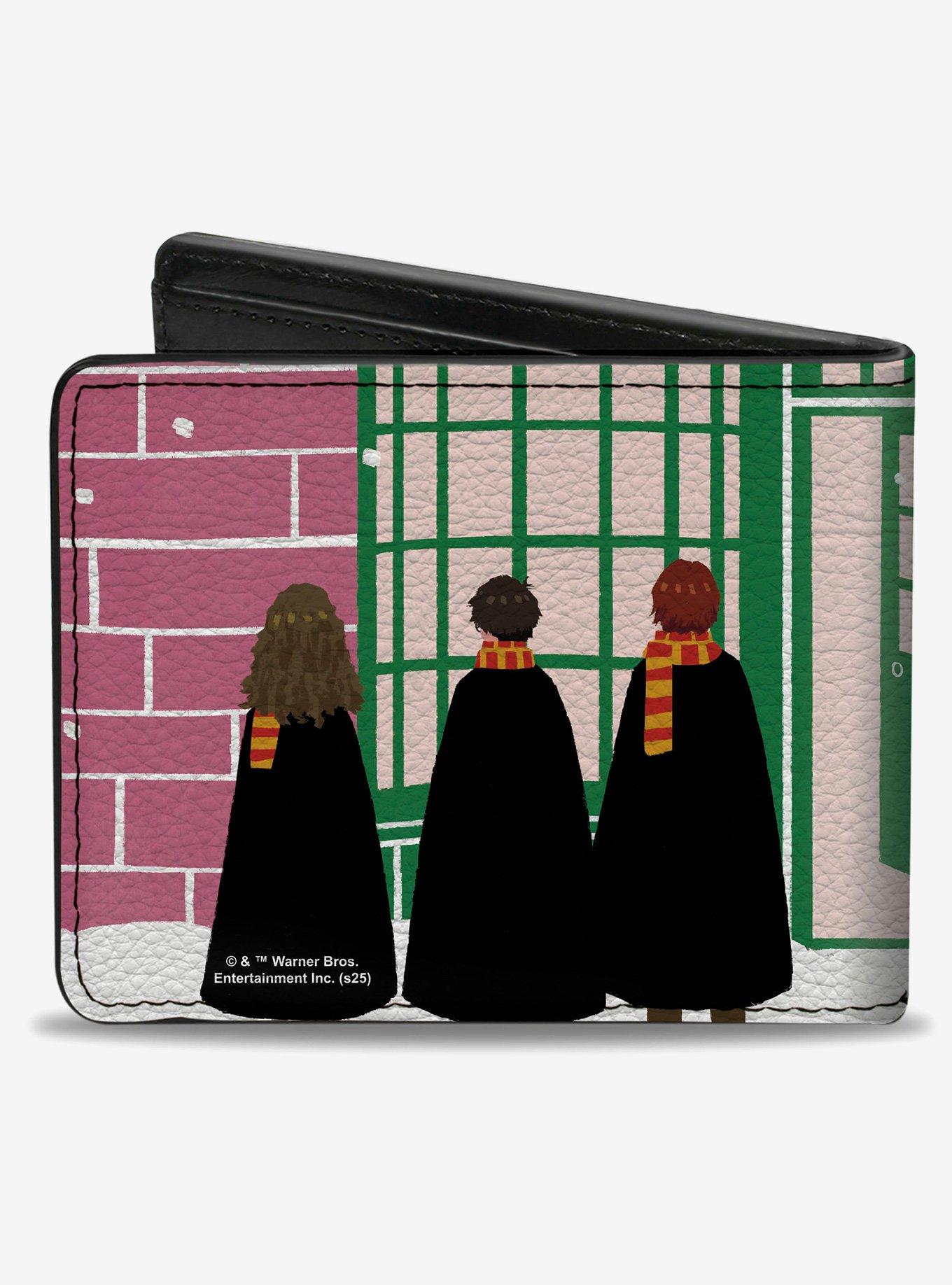 Harry Potter the Golden Trio Honeydukes Cartoon Scene Bifold Wallet
