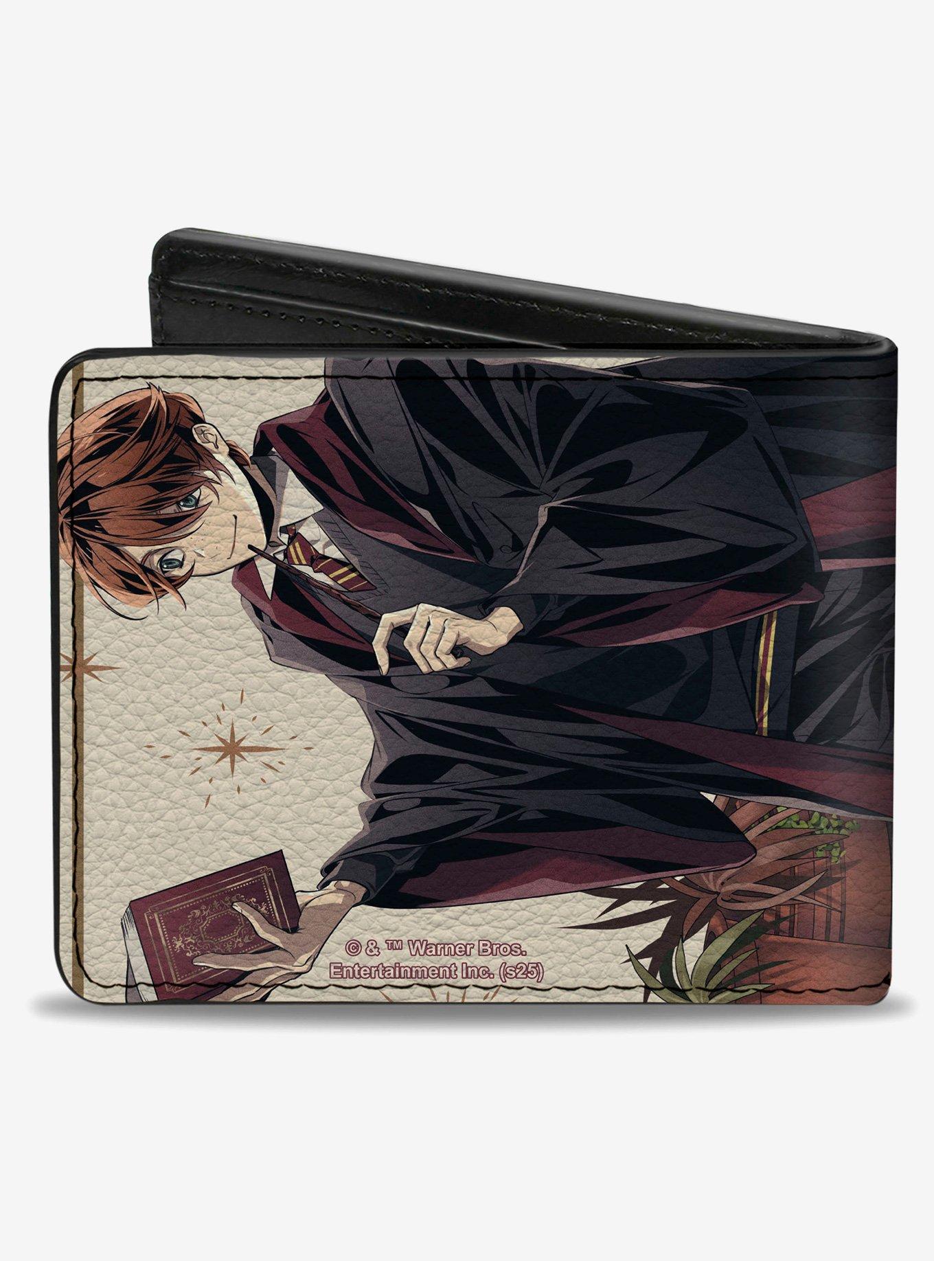 Harry Potter Ron Weasley Spell Book Stylized Anime Cast Pose Bifold Wallet, , hi-res