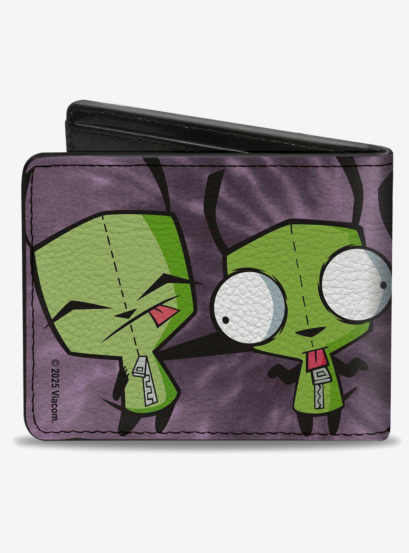 Invader Zim GIR Dog Poses Tie Dye Bifold Wallet