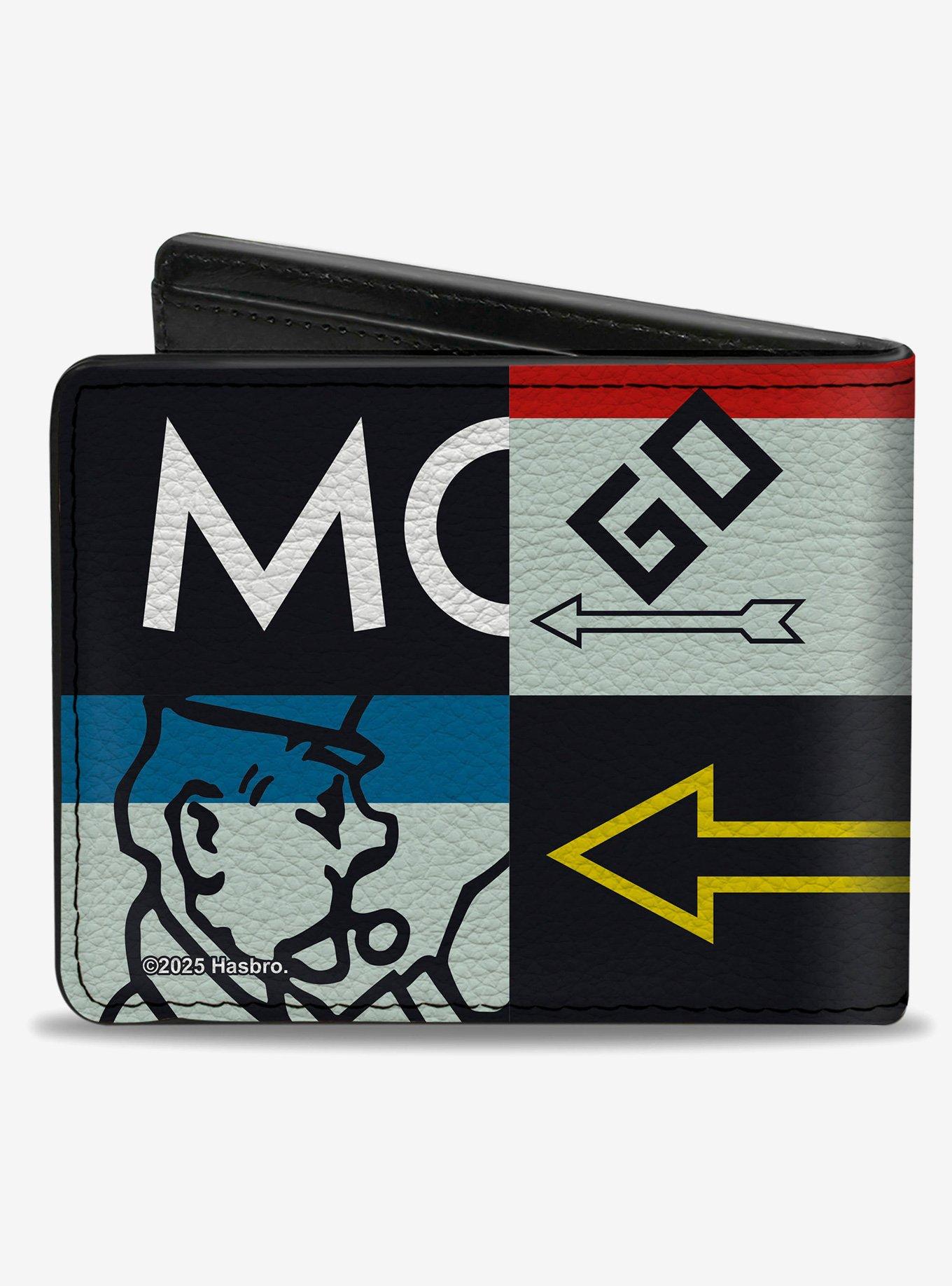 Monopoly Go and Go To Jail Police Office Blocks Bifold Wallet
