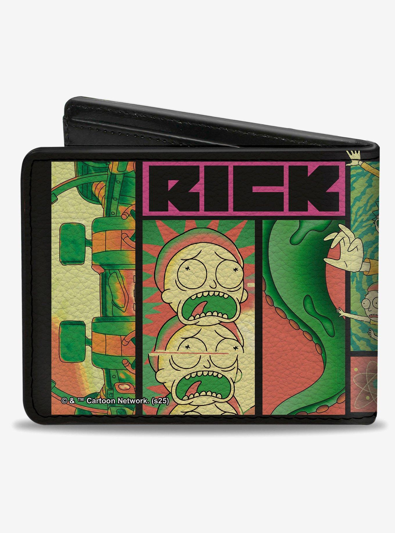 Rick and Morty Text Blocks and Scenes Multi Bifold Wallet, , alternate - view 2