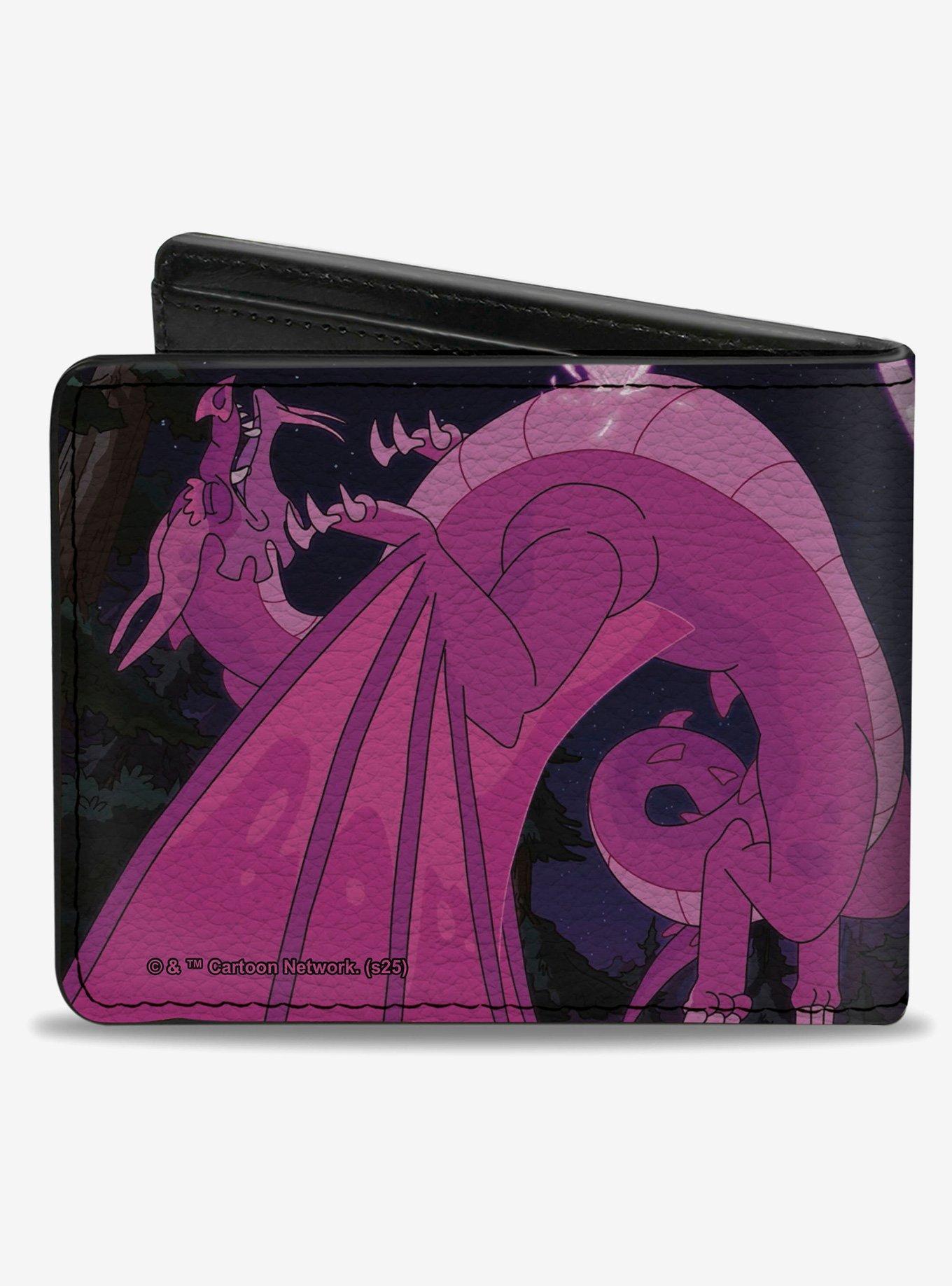 Rick and Morty Balthromaw Dragon World Woods Scene Bifold Wallet