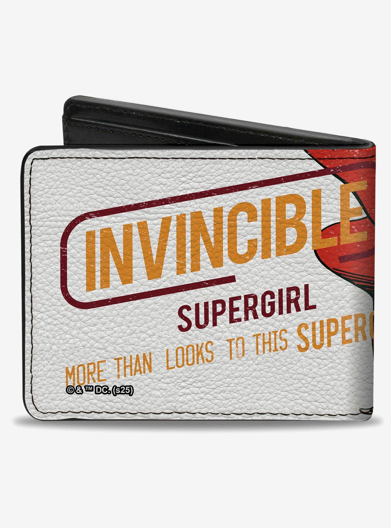 DC Comics Supergirl Invincible Running Pose Bifold Wallet