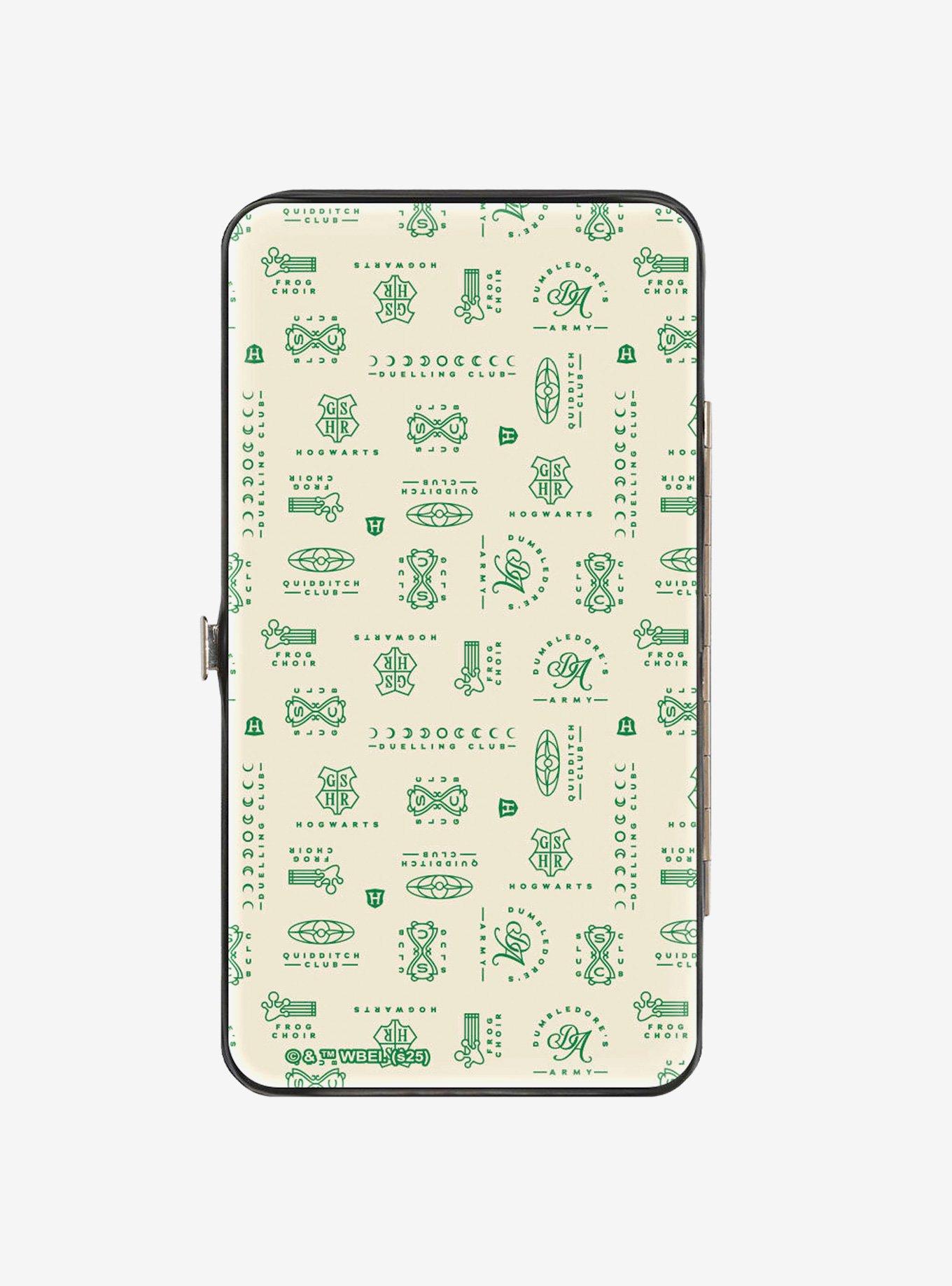 Harry Potter Quidditch Champs Gear Logos Collage Hinged Wallet, , hi-res