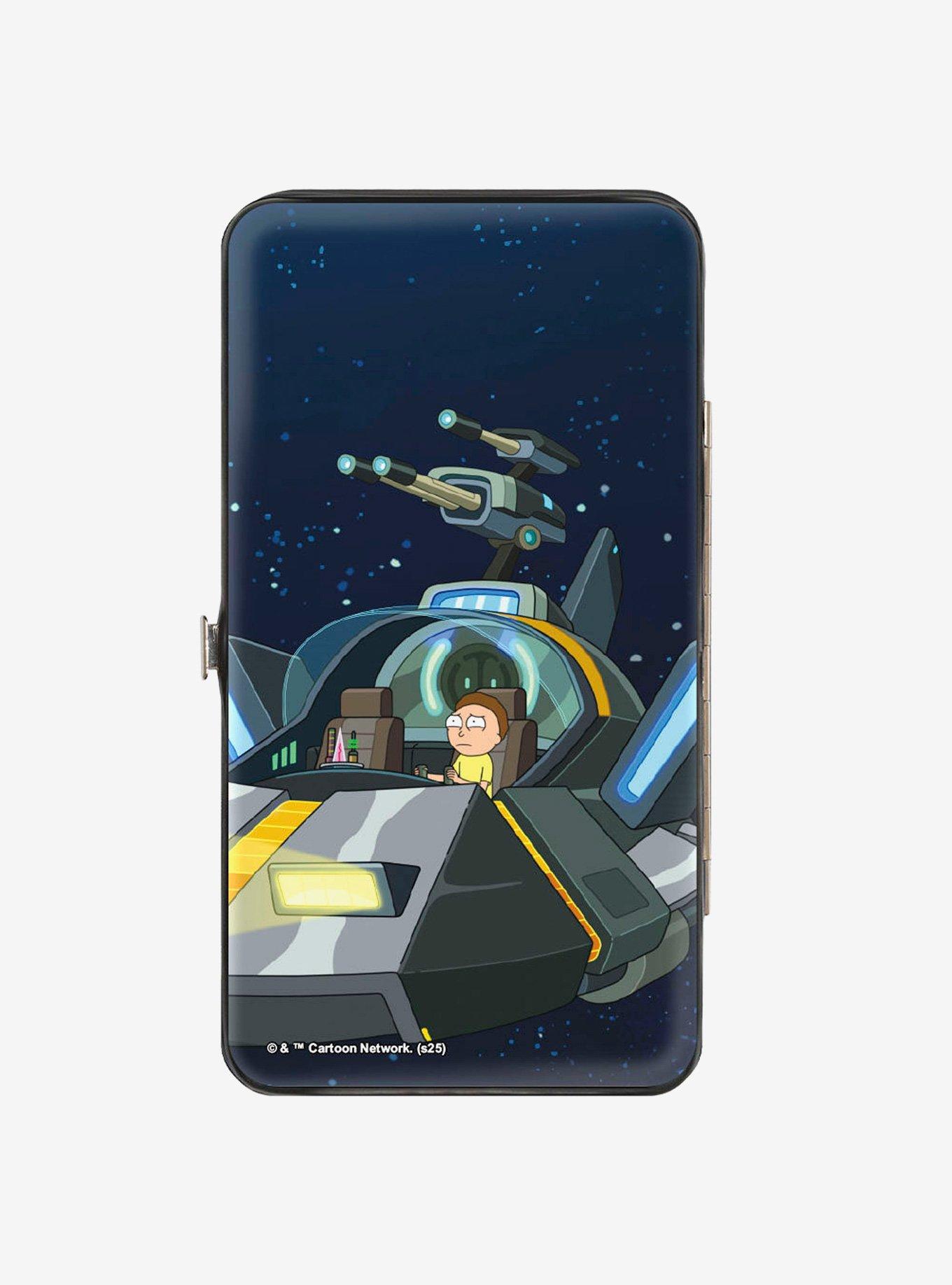 Rick and Morty Space Cruiser Scene Hinged Wallet, , hi-res