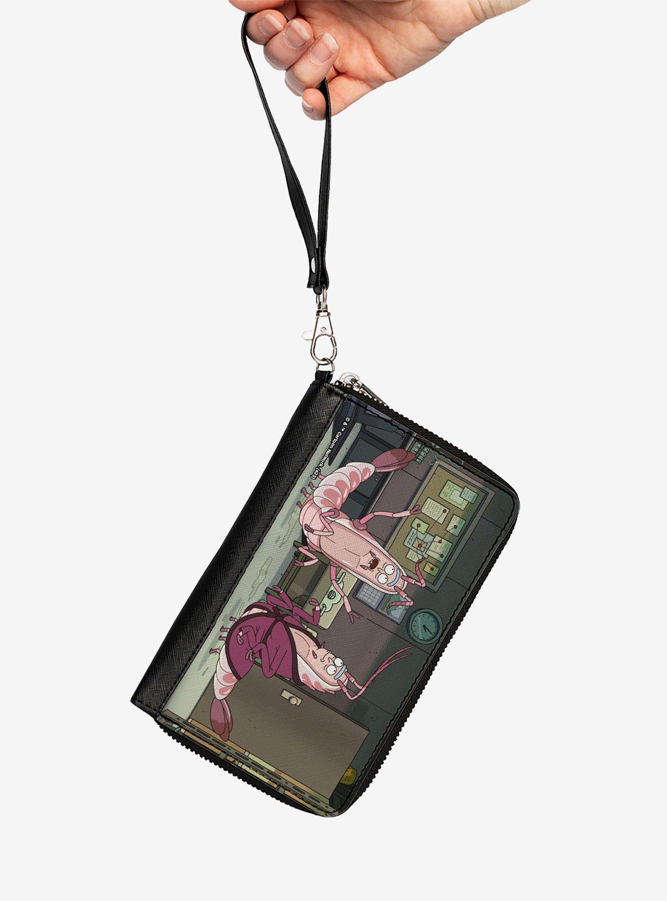 Rick and Morty Shrimp Ricks Talking Scene Zip Around Wallet, , hi-res