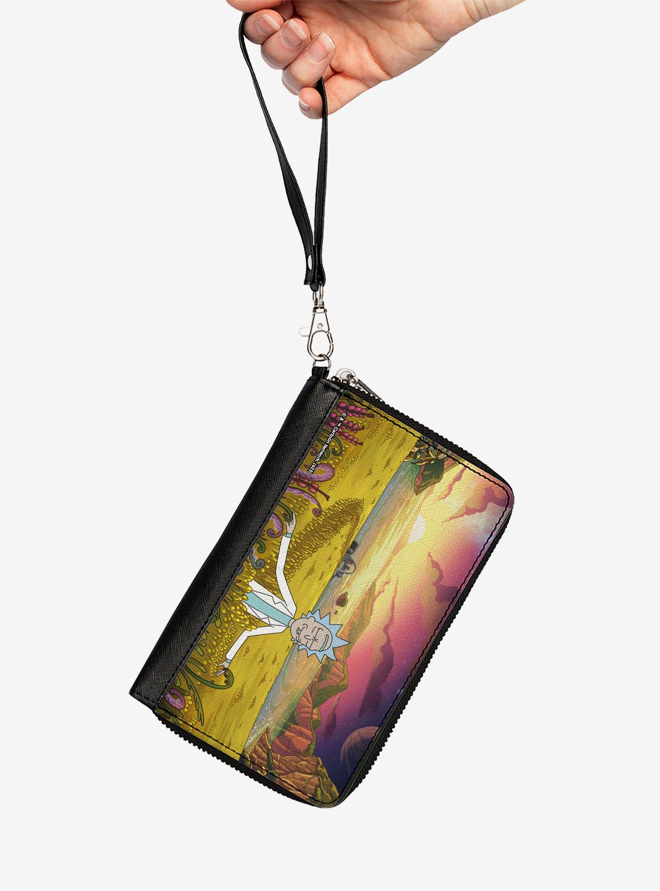 Rick and Morty the Old Man and the Seat Field Scene Zip Around Wallet, , hi-res