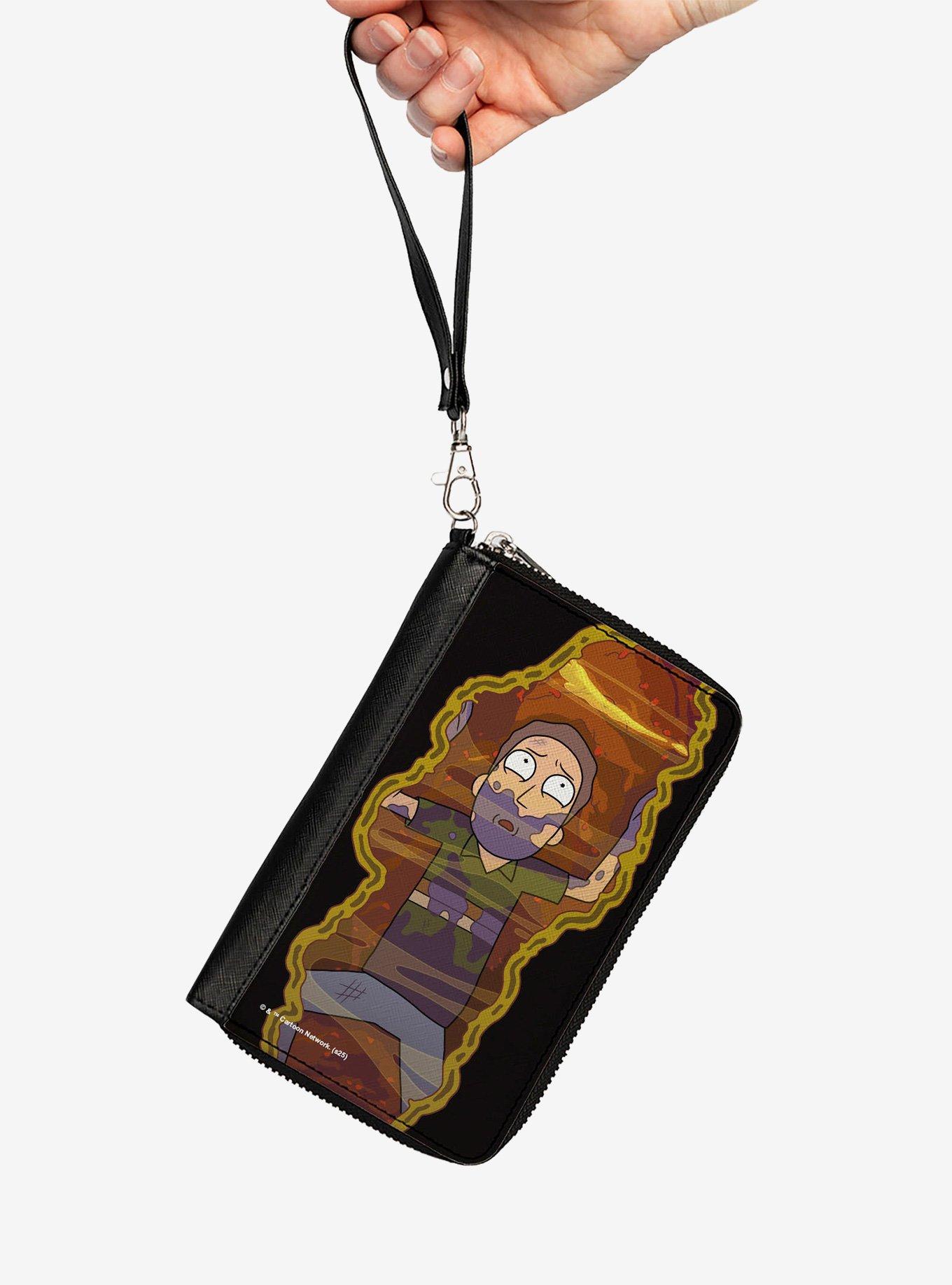 Rick and Morty the Jerrick Trap Jerry Scene Zip Around Wallet