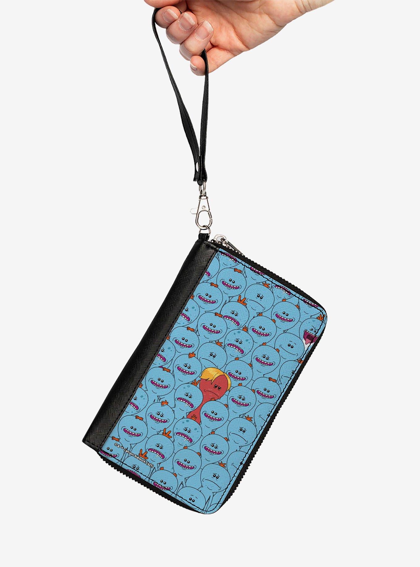 Rick and Morty Mr Meeseeks and Kirkland Meeseeks Expressions Zip Around Wallet, , hi-res