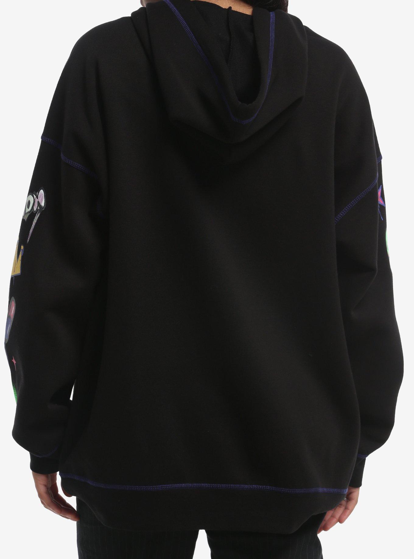 Knights Of Guinevere Graffiti Girls Oversized Hoodie, MULTI, alternate - view 2