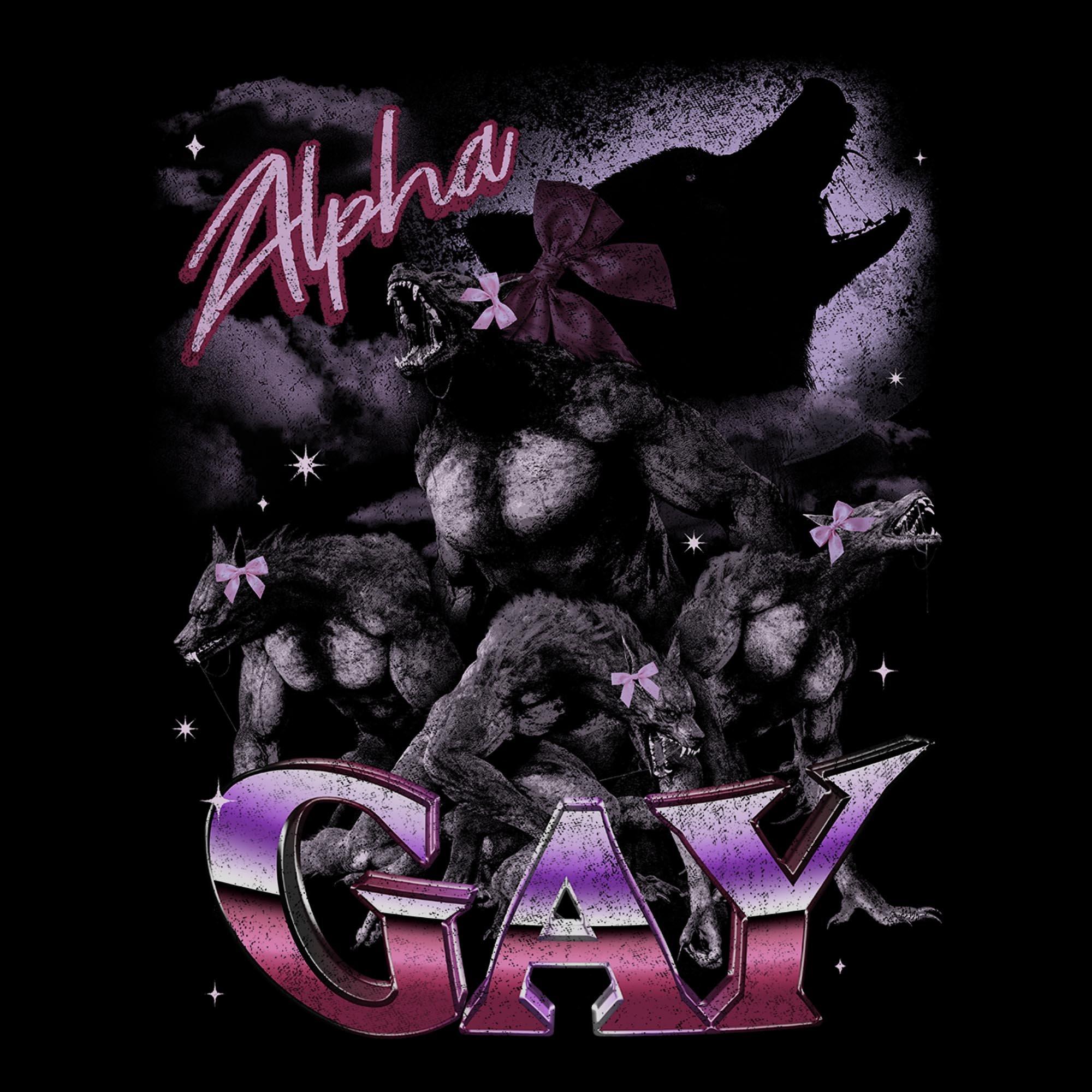 Alpha Gay Pride Girls Oversized T-Shirt Hot Topic Exclusive, , hi-res