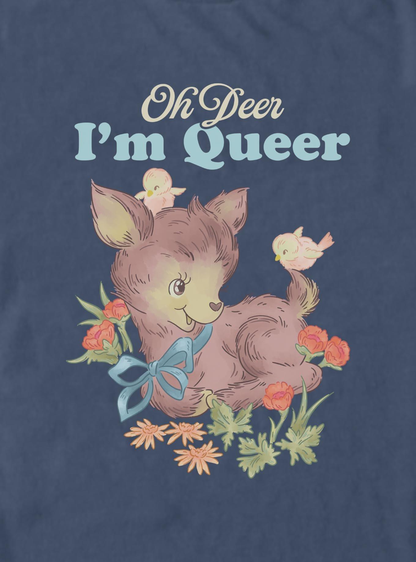 Queer Deer Garment Dye T-Shirt BoxLunch Exclusive, , hi-res