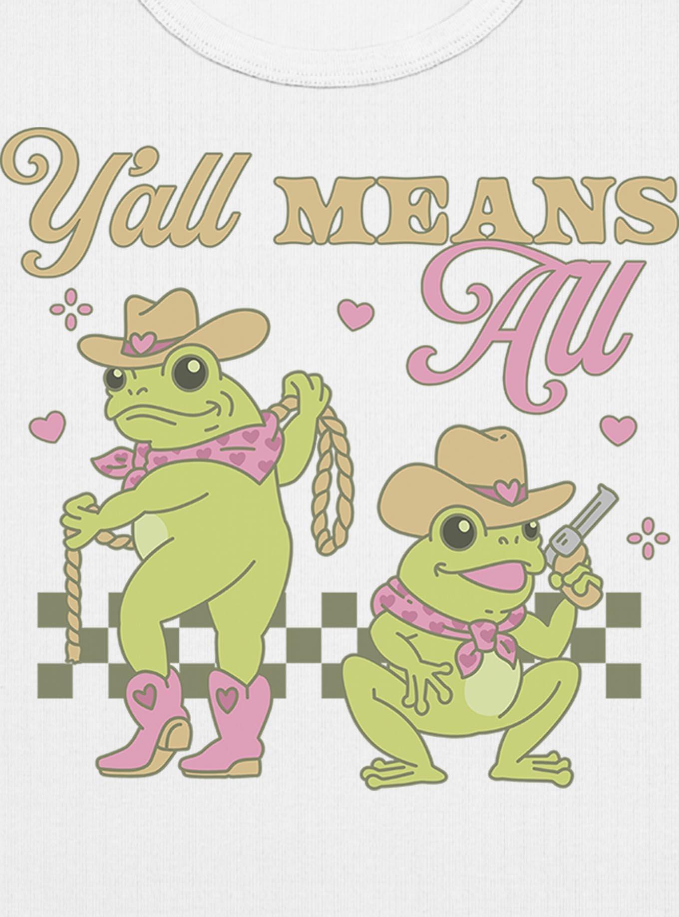 Y?all Means All Western Frogs Pride Womens Baby T-Shirt BoxLunch Exclusive, , hi-res