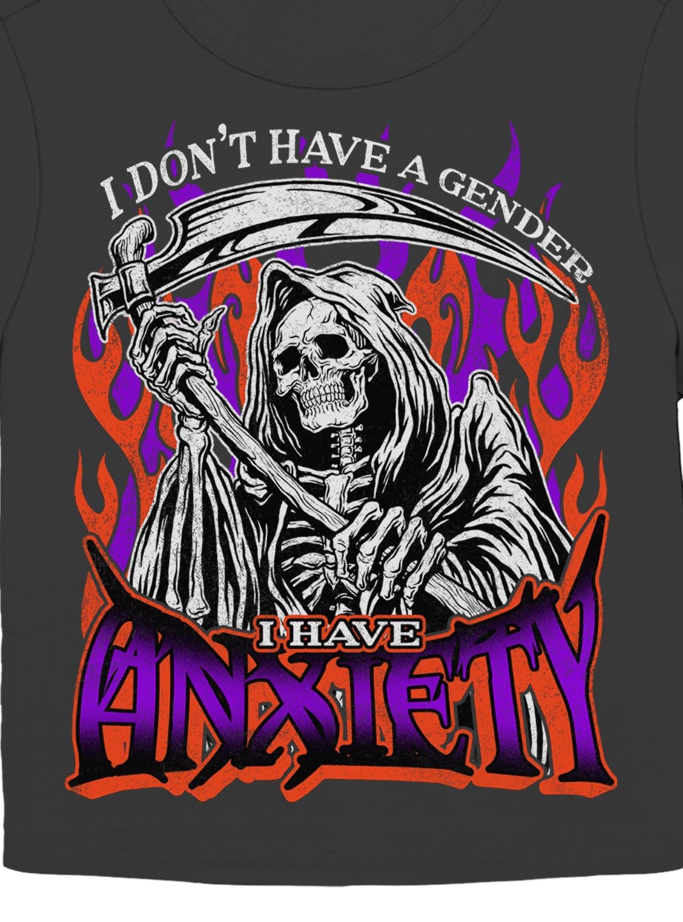 I Don't Have A Gender I Have Anxiety Womens Baby T-Shirt BoxLunch Exclusive, , hi-res