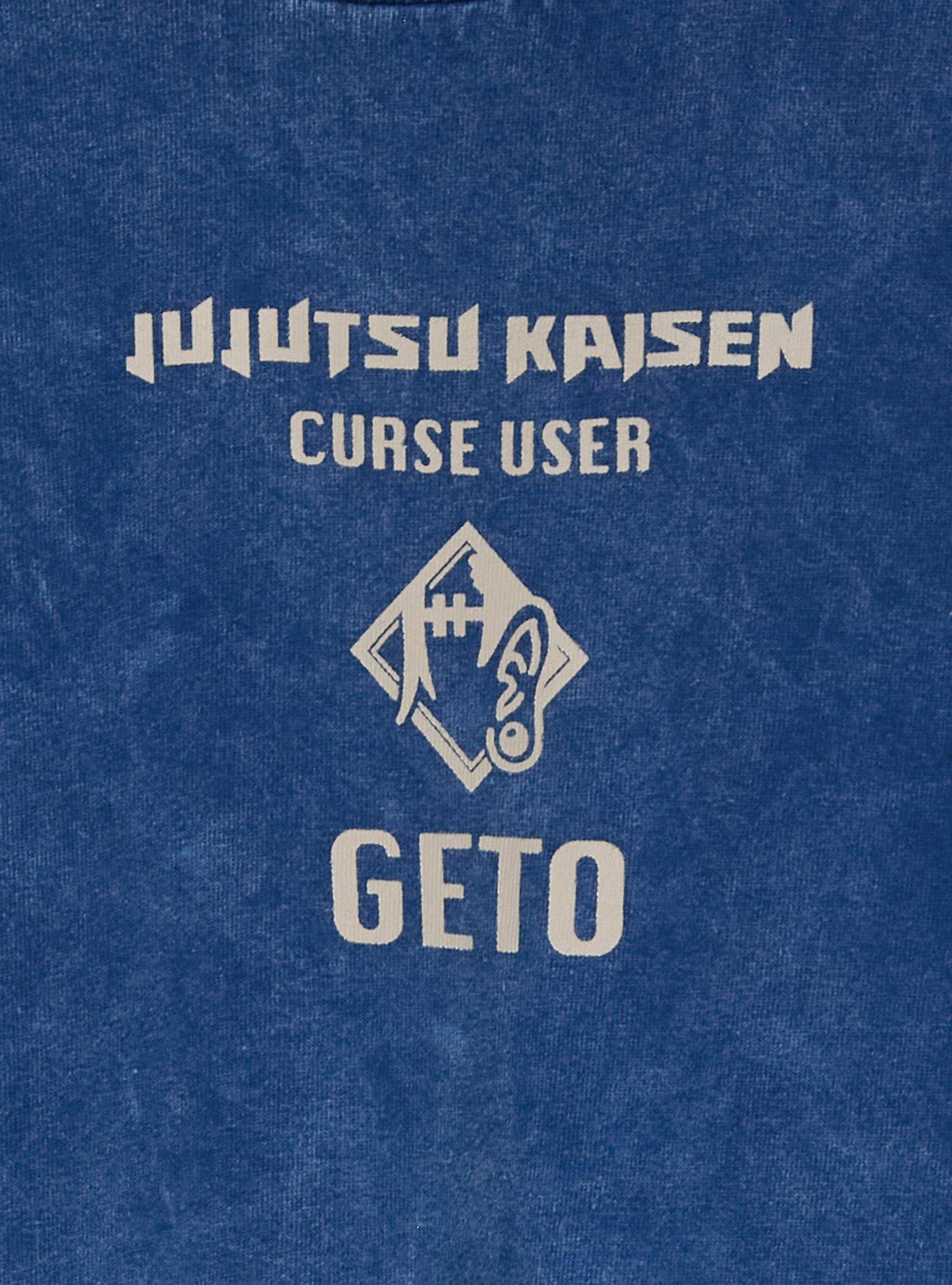 Jujutsu Kaisen Curse User Geto Mineral Wash T-Shirt - BoxLunch Exclusive, BLUE, alternate - view 3