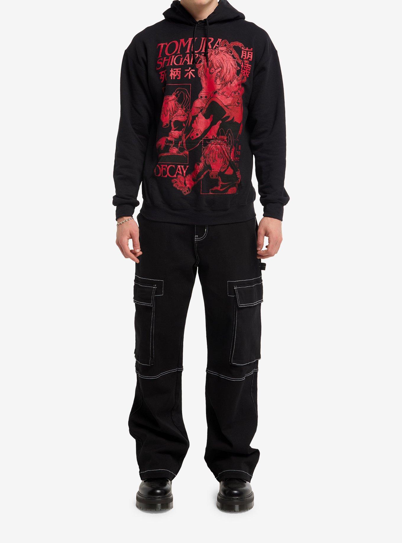 My Hero Academia Shigaraki Red Print Hoodie, BLACK, alternate - view 3