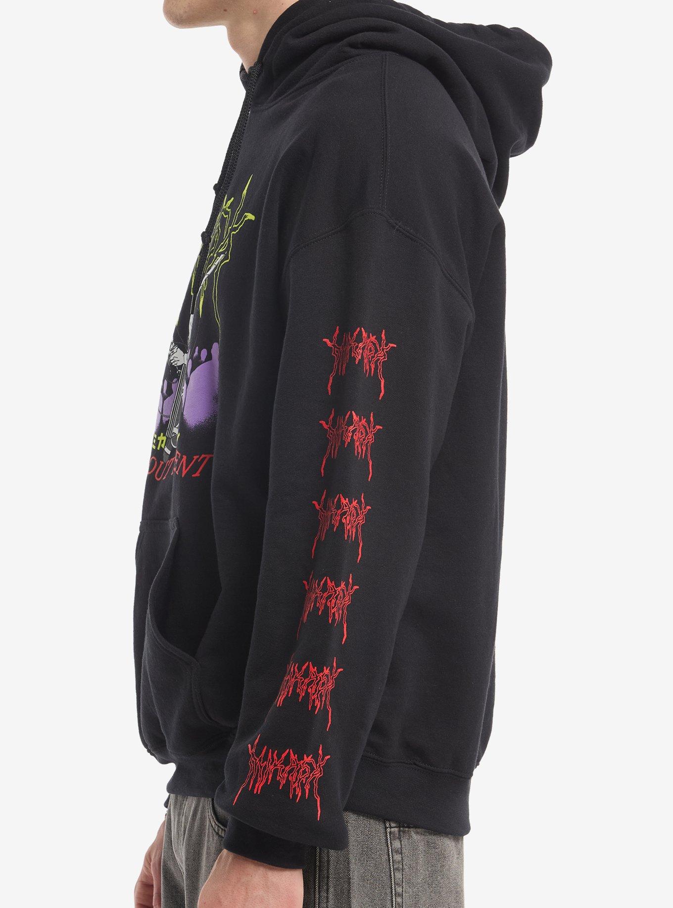 Attack On Titan Mikasa Cyber Sigil Hoodie, BLACK, alternate - view 4