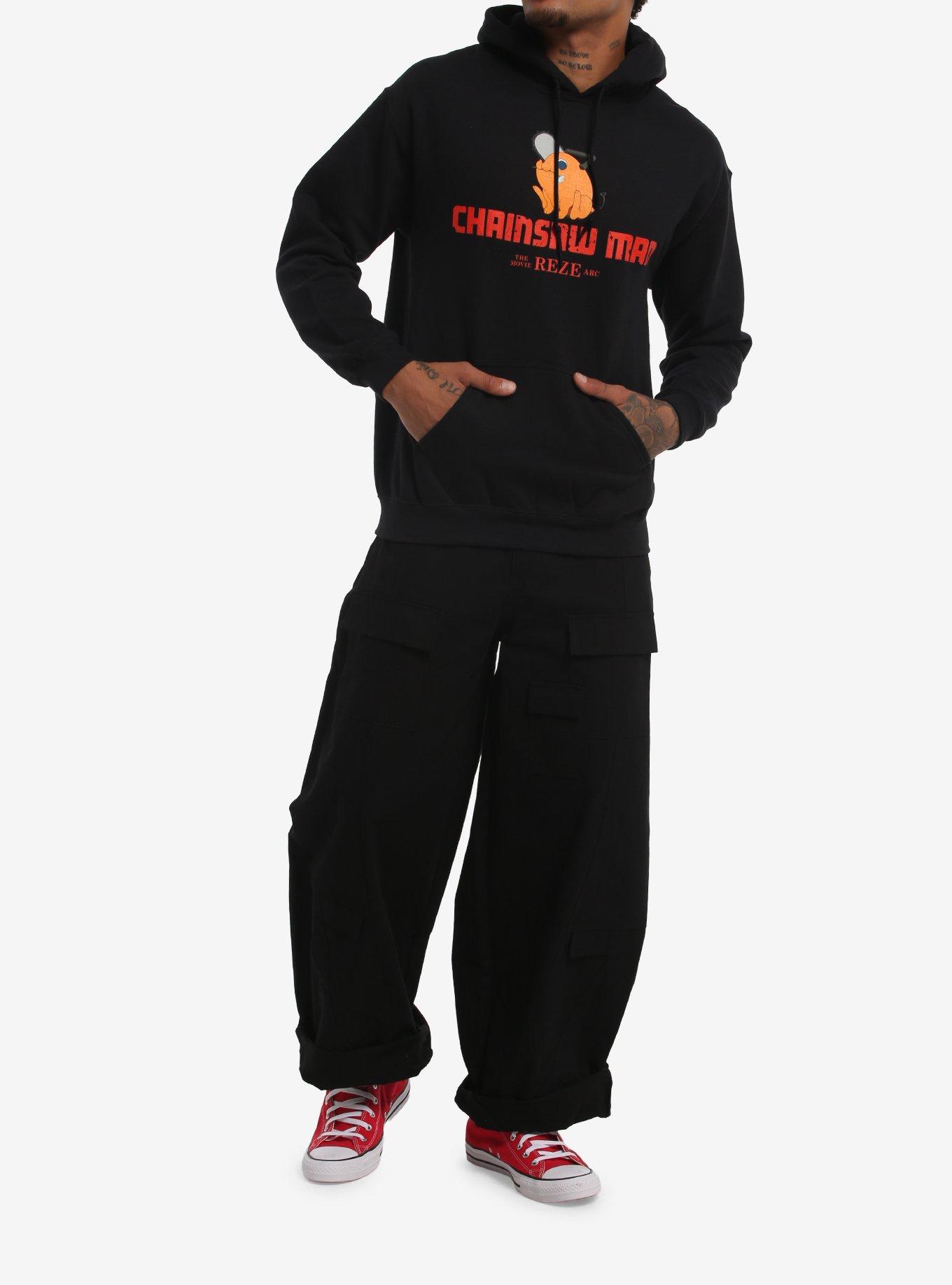 Chainsaw Man The Movie: Reze Arc Pochita Reze Hoodie, BLACK, alternate - view 3