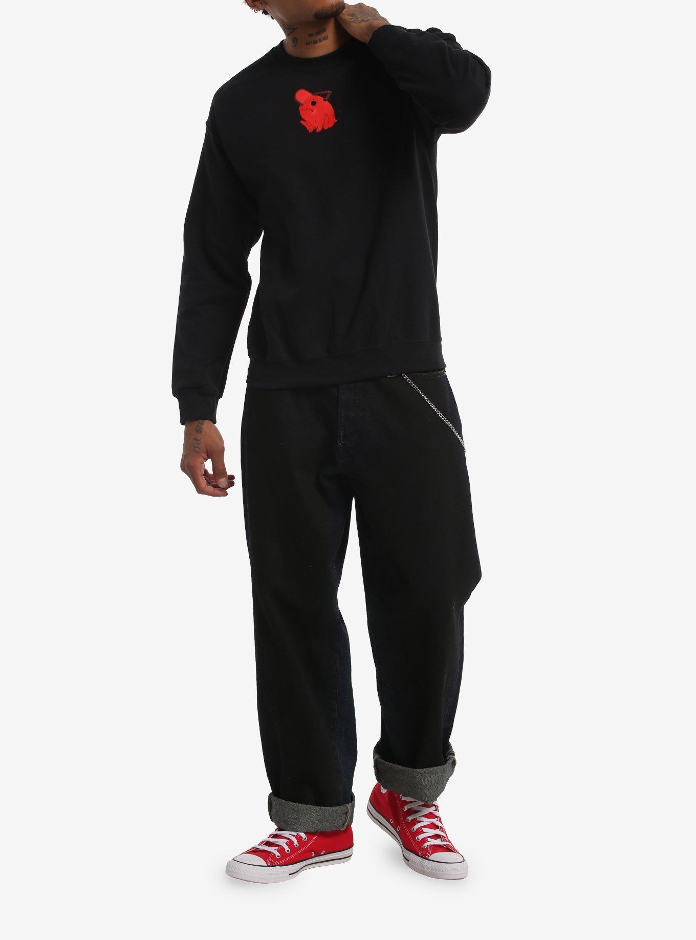 Chainsaw Man The Movie: Reze Arc Red Panels Sweatshirt, BLACK, alternate - view 3