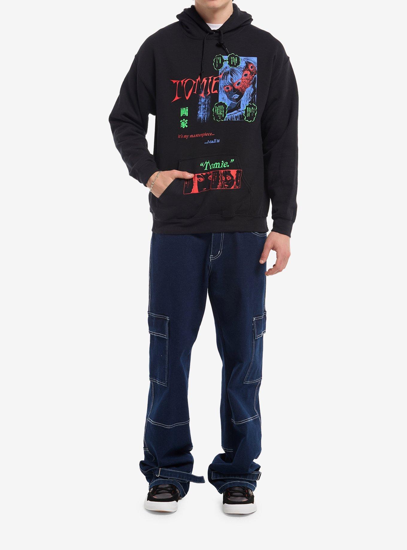 Junji Ito Tomie Tonal Icons Hoodie, BLACK, alternate - view 3