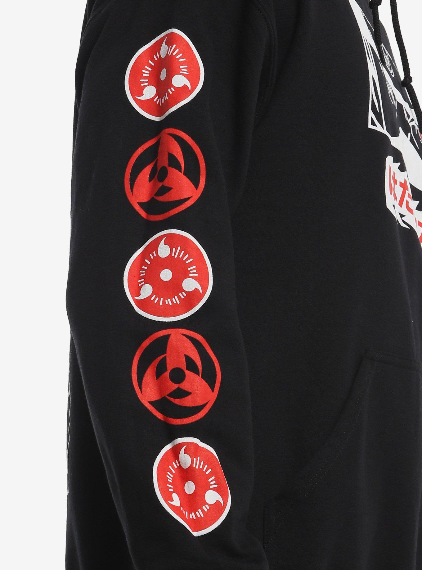 Naruto Shippuden Kakashi Contrast Art Hoodie, BLACK, alternate - view 4