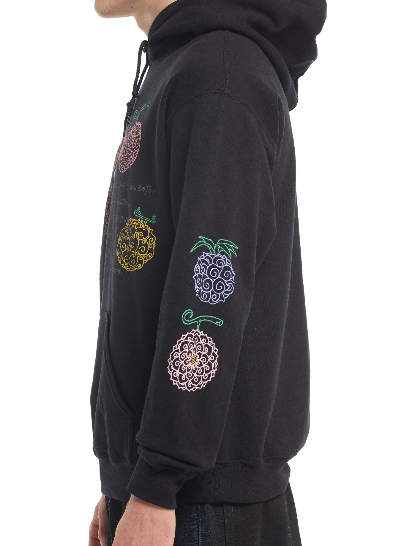 One Piece Devil Fruits Sketch Hoodie, BLACK, alternate - view 4