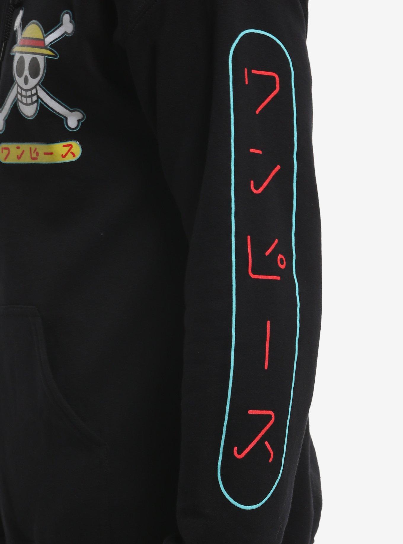 One Piece Luffy Portrait Hoodie, BLACK, alternate - view 4