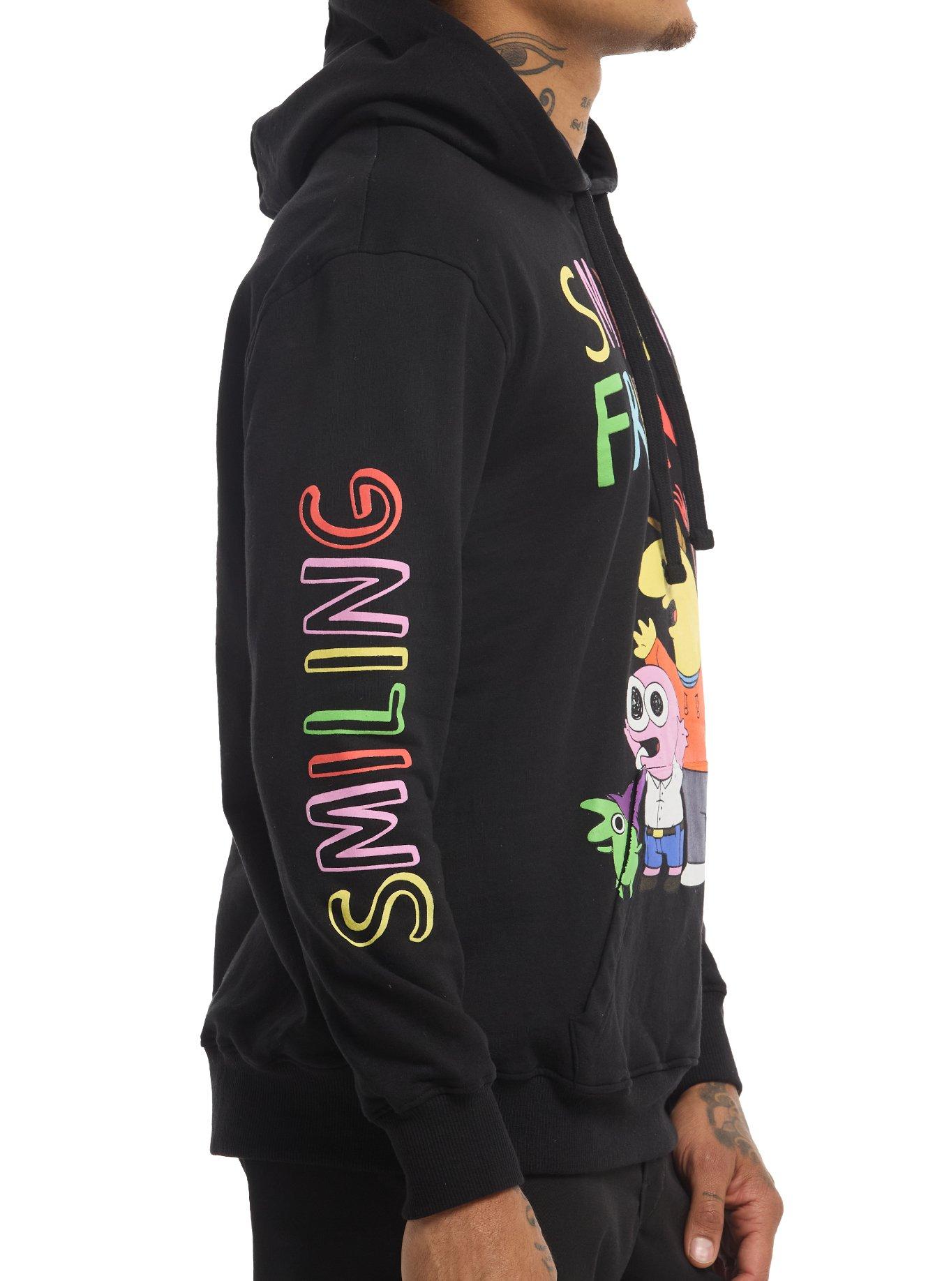 Smiling Friends Group Hoodie, BLACK, alternate - view 4