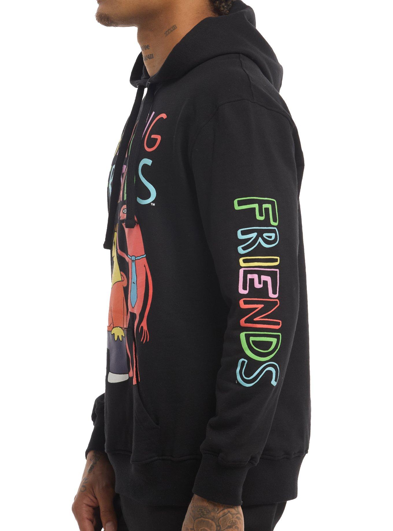 Smiling Friends Group Hoodie, BLACK, alternate - view 5