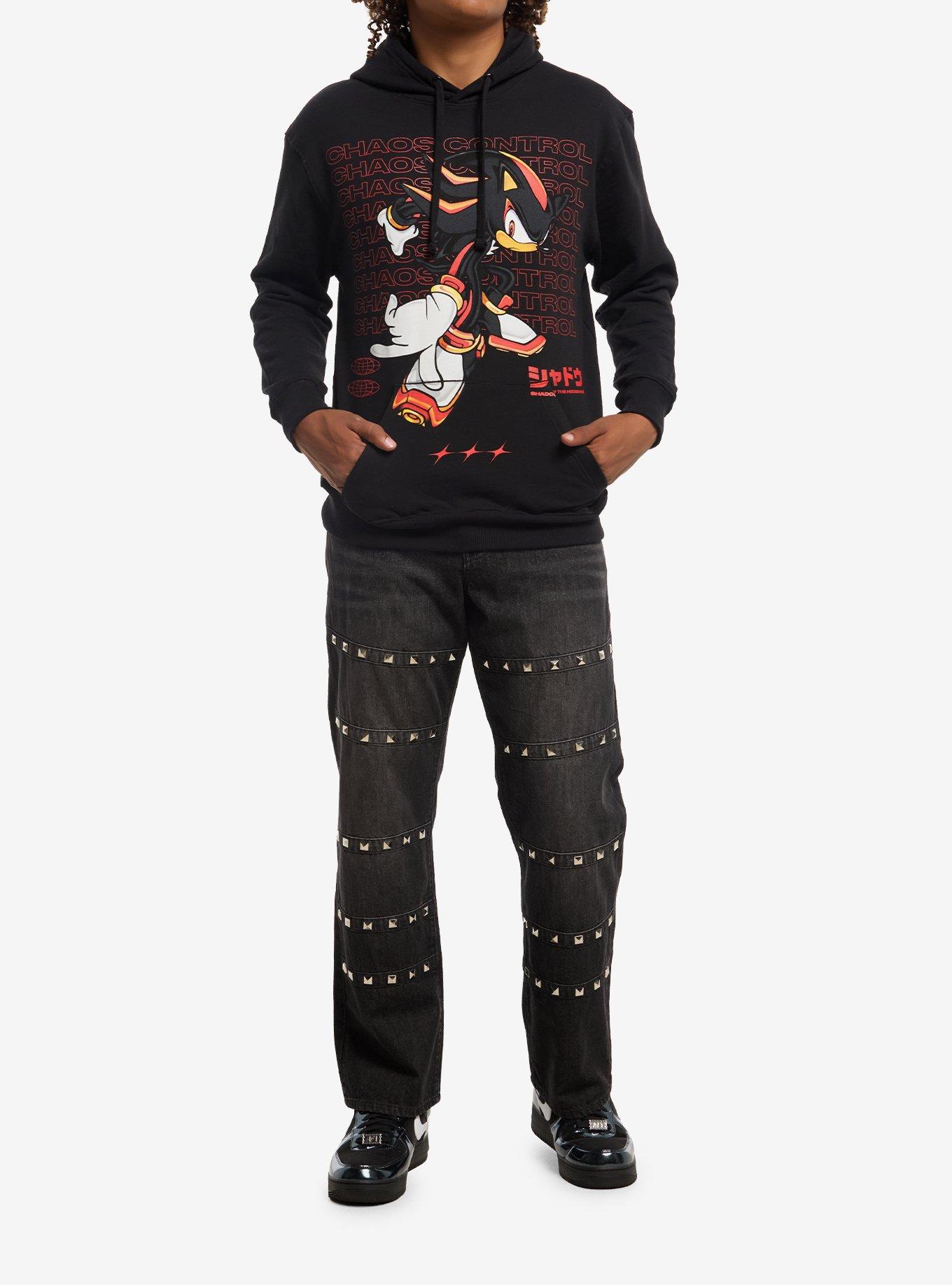 Sonic The Hedgehog Shadow Chaos Control Hoodie, BLACK, alternate - view 3