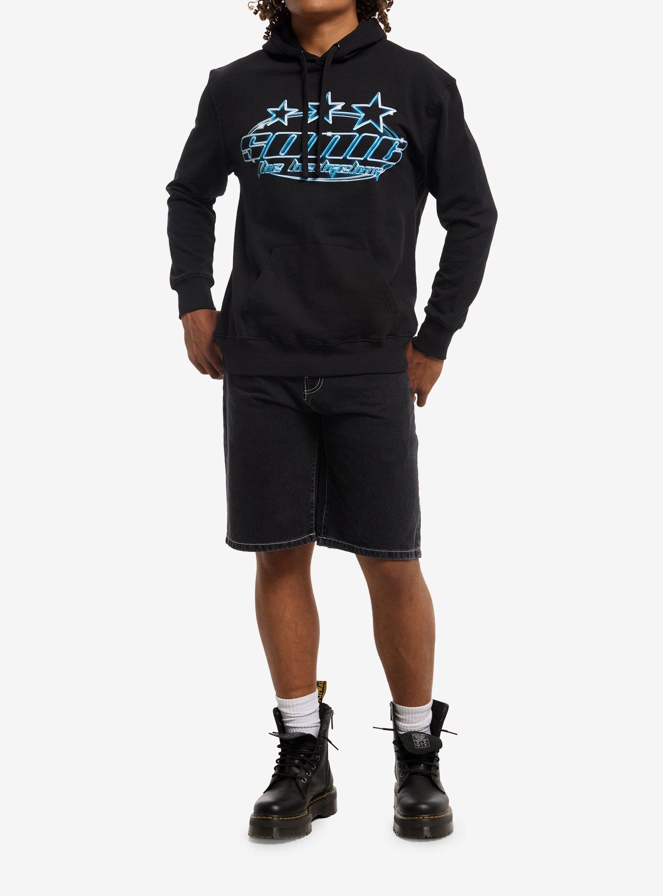 Sonic The Hedgehog Superspeed Star Hoodie, BLACK, alternate - view 3