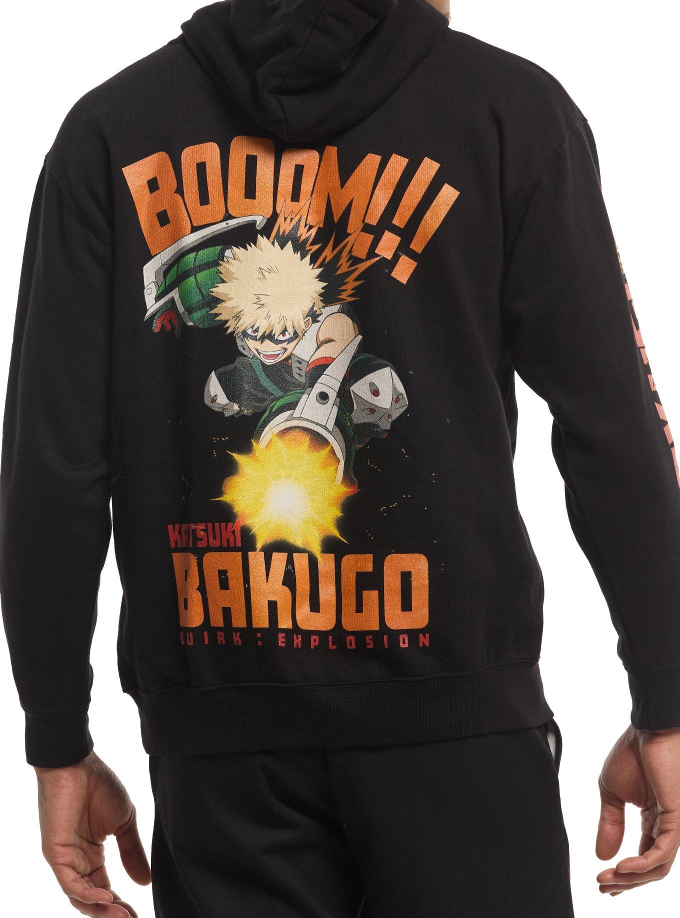 My Hero Academia Bakugo Howitzer Hoodie, BLACK, alternate - view 2