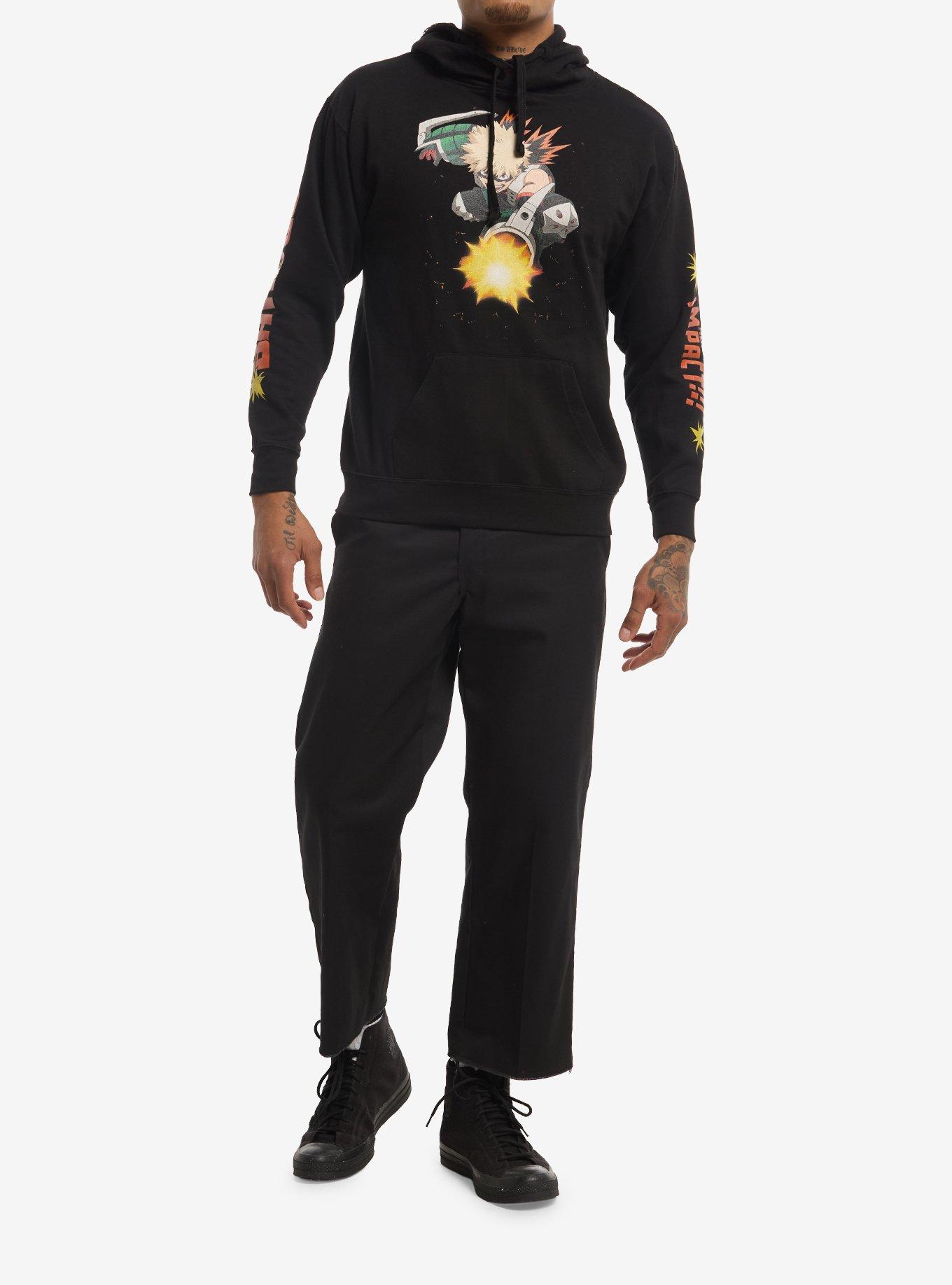 My Hero Academia Bakugo Howitzer Hoodie, BLACK, alternate - view 3