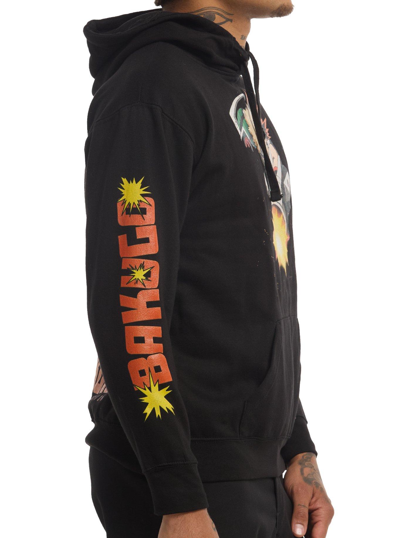 My Hero Academia Bakugo Howitzer Hoodie, BLACK, alternate - view 4