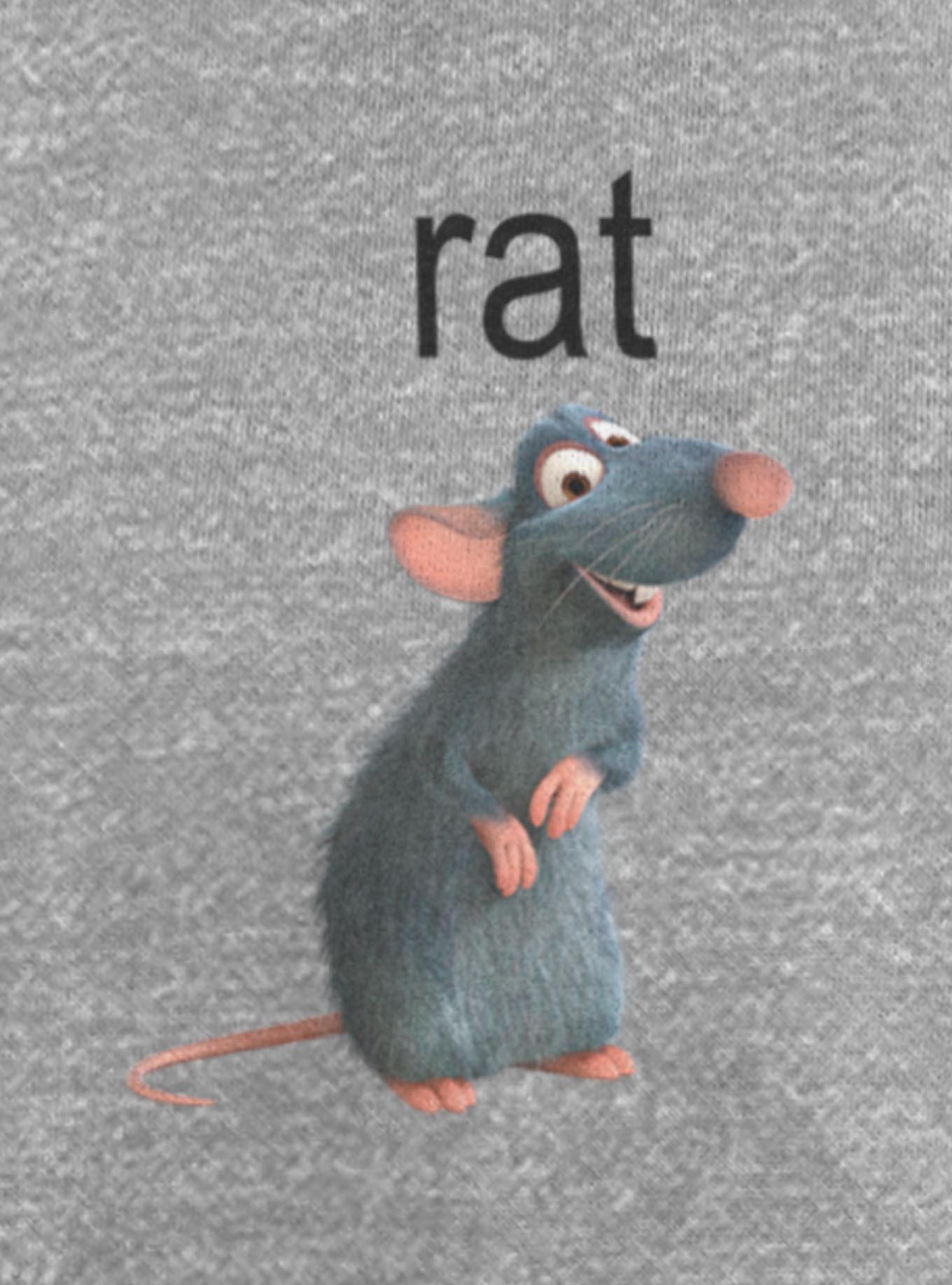 Disney Pixar Ratatouille Rat Womens Oversized Sweatshirt