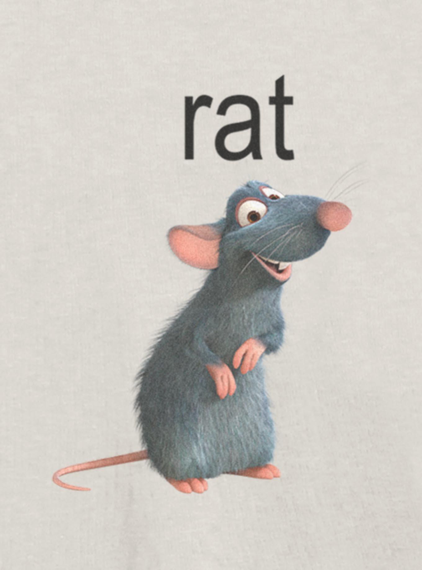 Disney Pixar Ratatouille Rat Womens Oversized T-Shirt, , hi-res