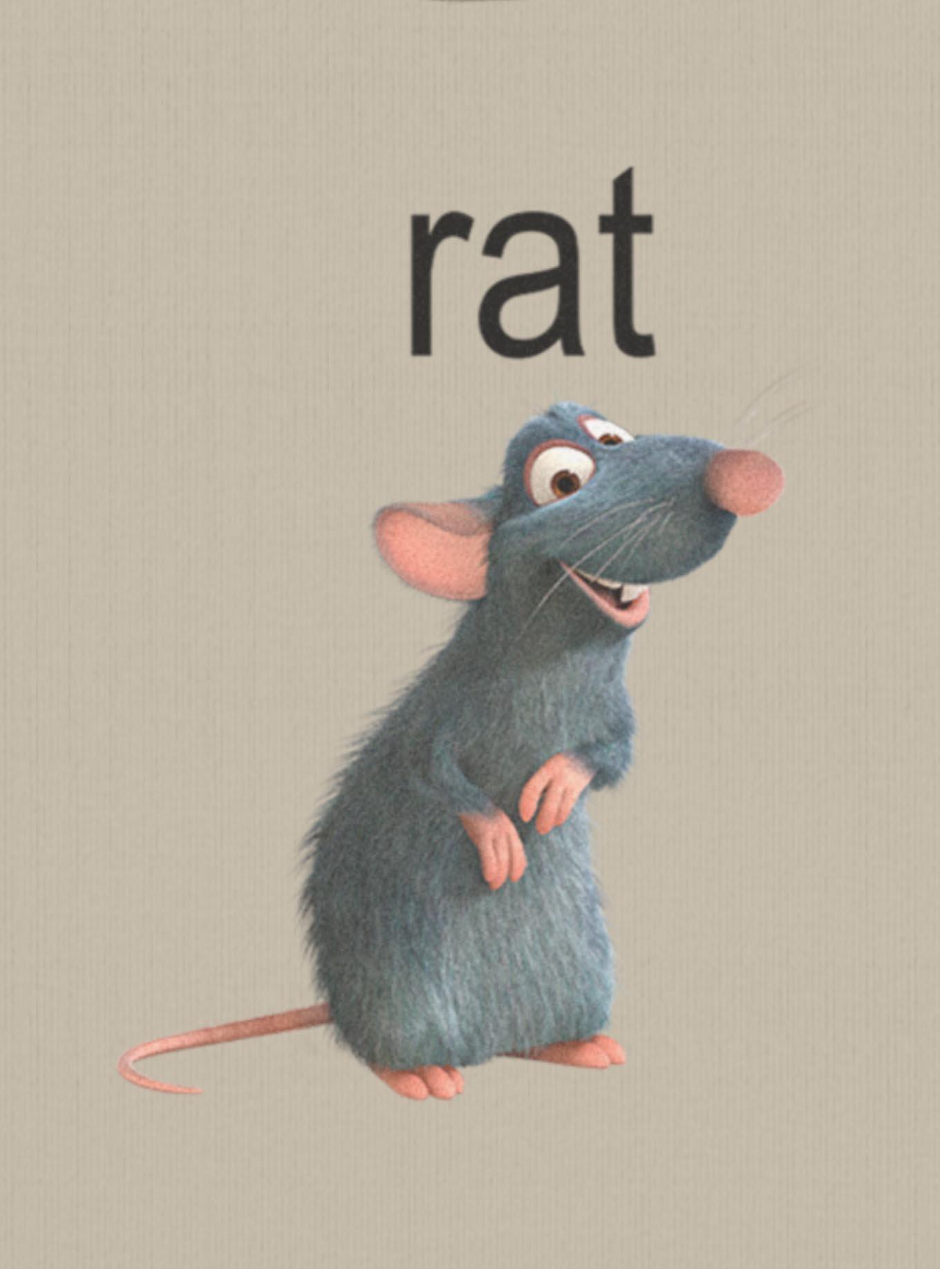 Disney Pixar Ratatouille Rat Womens Baby Tee