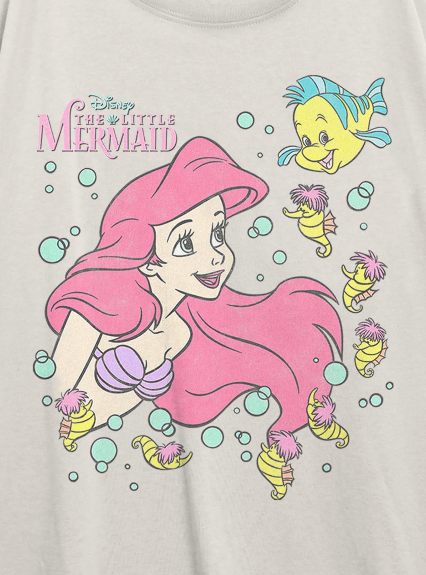 Disney The Little Mermaid Ariel N Friends Womens Oversized T-Shirt, , hi-res